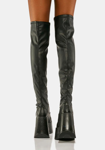 Dynamite-300-1 Knee High Boots