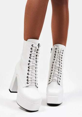 White Serenity Ankle Boots