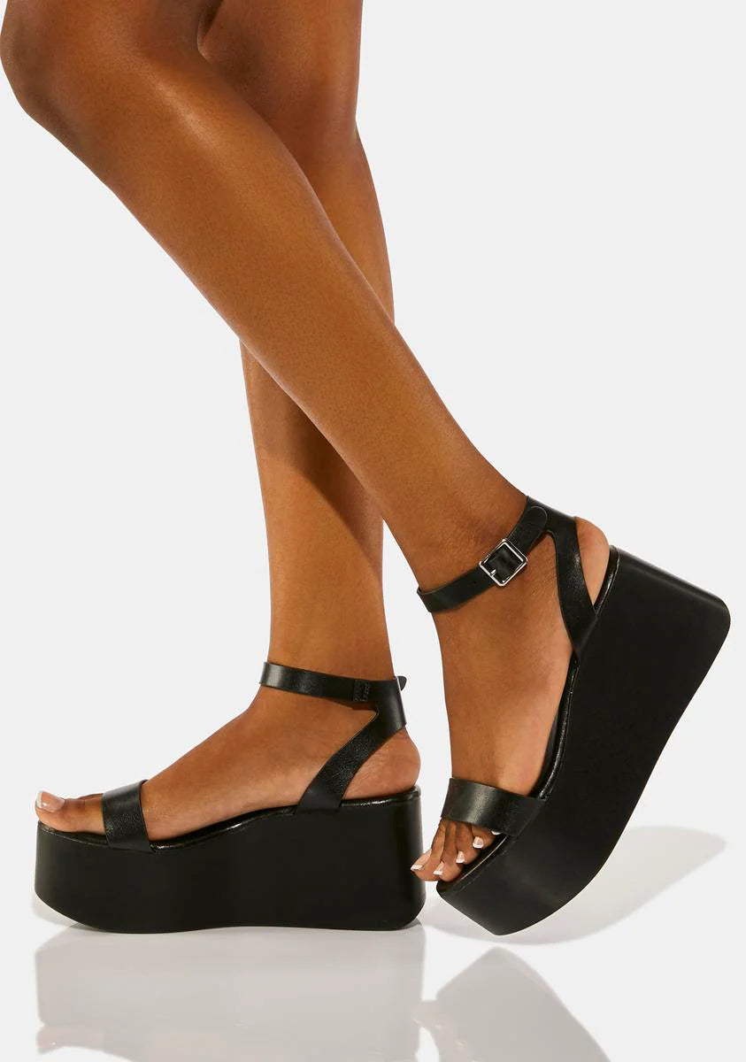 In Plain Sight Platform Sandals