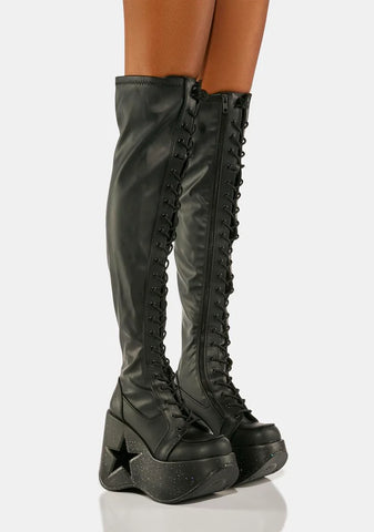 Dynamite-300-1 Knee High Boots