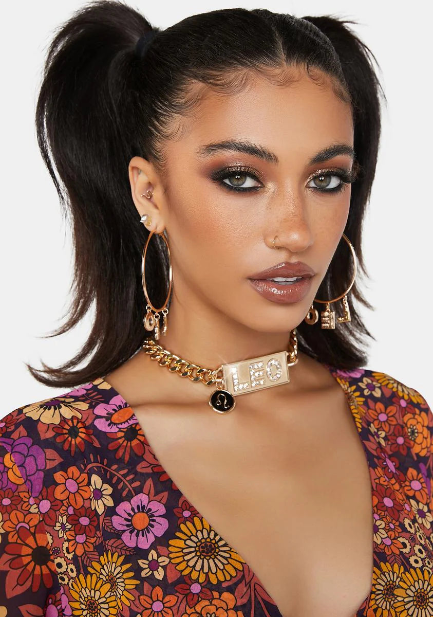 Compliments To Me Leo Chain Choker