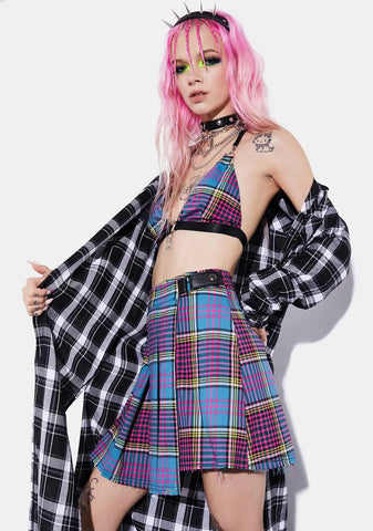 Risky Business Plaid Skirt