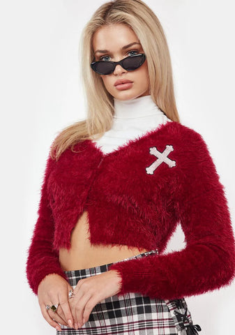 Manipulate Me Fuzzy Cardigan