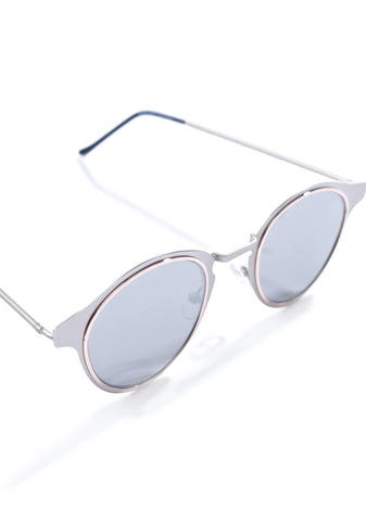 Silver Warp Sunglasses
