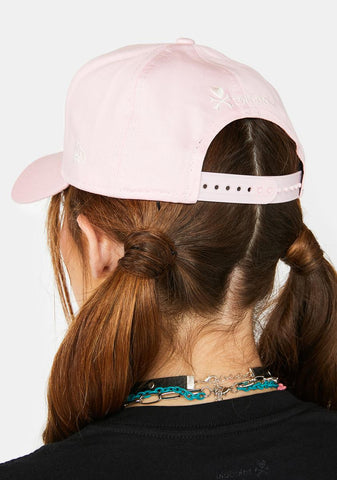 Pink Cloudy Unicorno Snapback Hat