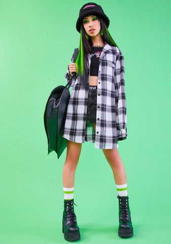 See No Evil Oversized Flannel