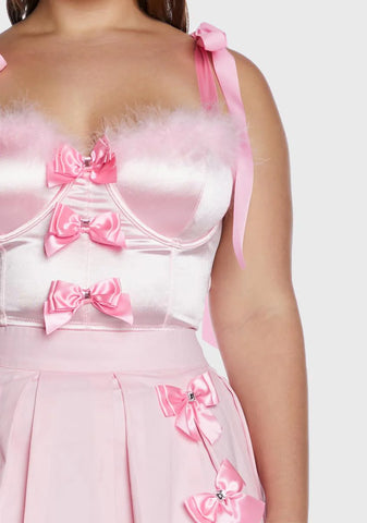 Plus Artistic Dazzle Bustier Top