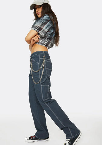 Air Force Blue Carpenter Pants