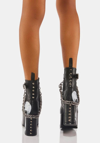 Seven Seas Platform Ankle Boots