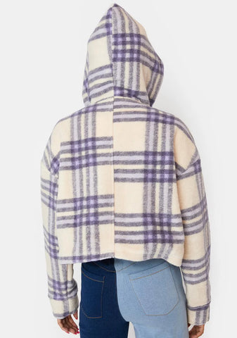 Shining On You Plaid Hoodie