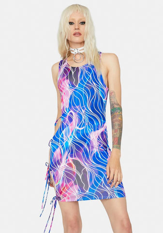 Electrify Me Cutout Mini Dress