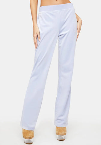 Gumdrop Luxe Velour Rhinestone Logo Sweatpants