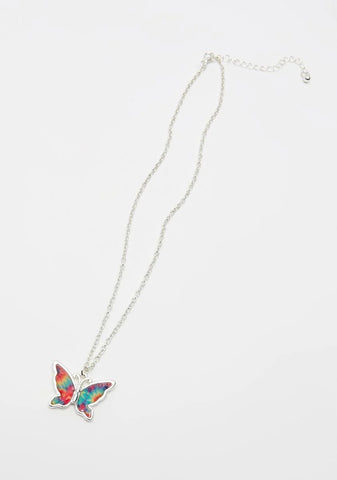 Over The Rainbow Butterfly Necklace