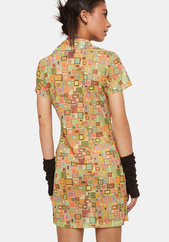 Bad Trip Mesh Shirt Dress