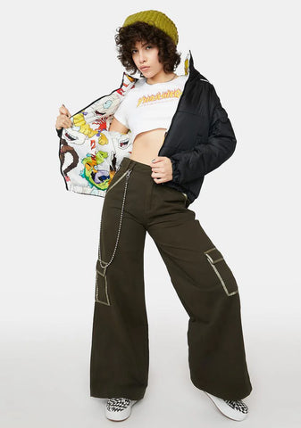 X Nickelodeon Reversible Puffer Jacket