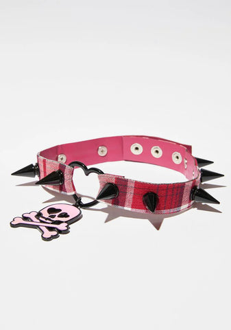 Scream And Shout Skull Choker