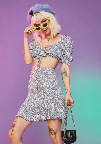 The Good Life Floral Skirt Set