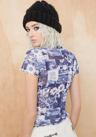Blissed Out Mesh Top