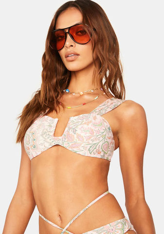 Sharon Mesh Sleeve Bikini Top