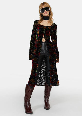 Lean On Me Velvet Duster