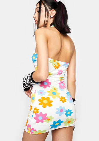 Ivory Bouncing Back Floral Mini Dress