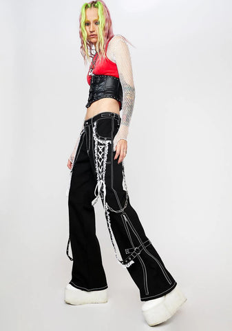 Lace Dark Street Pants