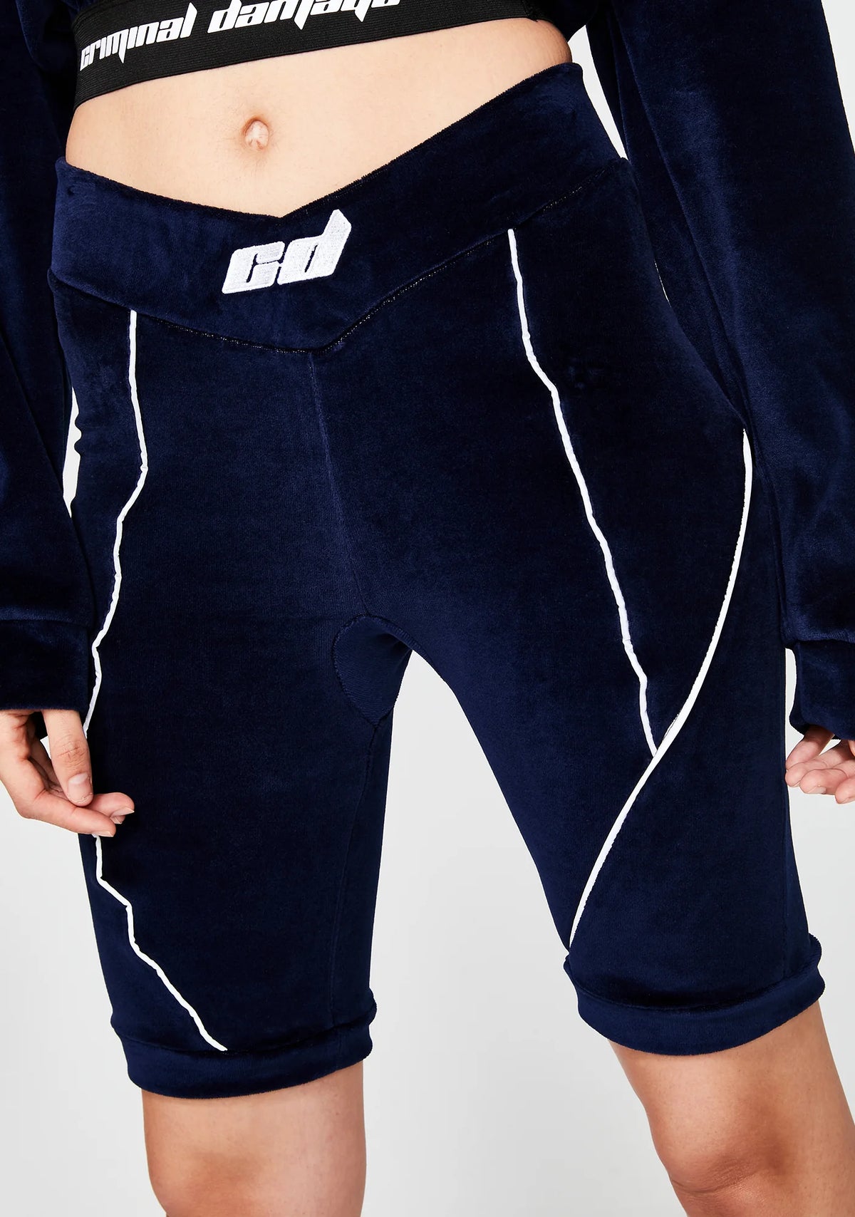 Velour Structured Shorts