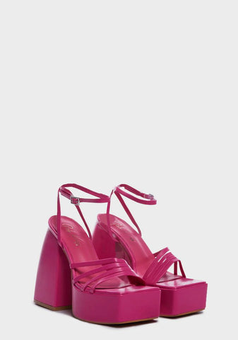 Bubblegum On The Dance Floor Platform Heels