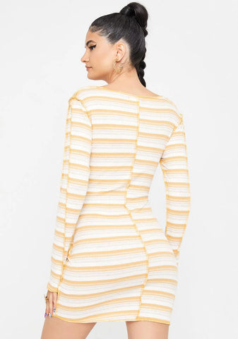 Say It First Lace Up Mini Dress