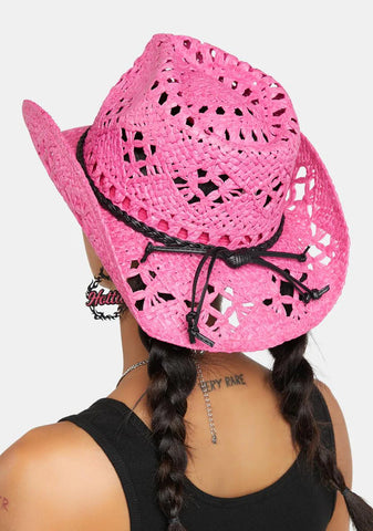 Sweet Country Side Straw Cowboy Hat