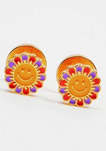 Joyful Feelings Floral Stud Earrings