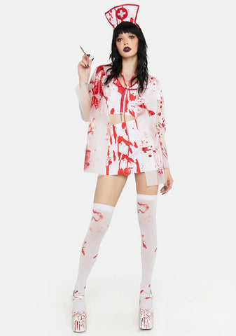 Nurse Of Death Bloody Lab Coat