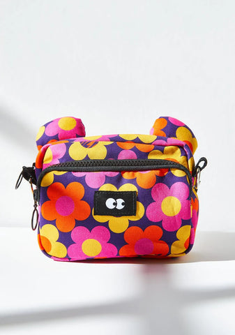 70s Floral Mini Bear Bag