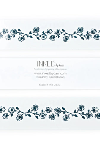 The Floral Choker Temporary Tattoo Set