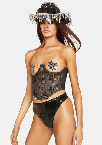 Sand Luster Underbust Corset