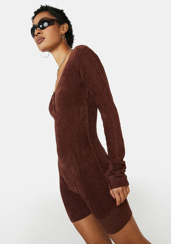 Some Morning Velvet Romper