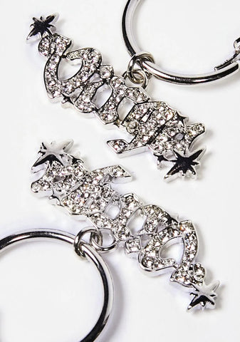 Virgo Gone Viral Rhinestone Earrings
