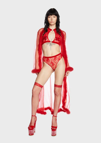 Heart Goes On Lingerie Set