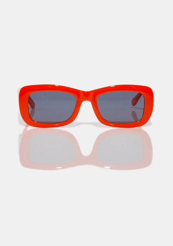 Kitten Orange Cat Eye Sunglasses