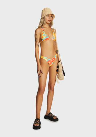 Y Cheeky Bikini Bottom - Rumba Rose