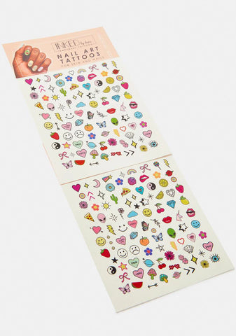 Nail Art Tattoo Sheet