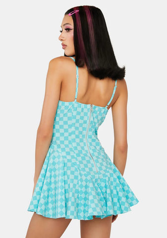 Turquoise First Move Mini Dress