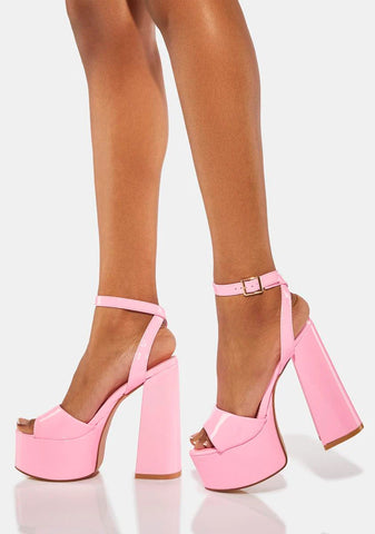 Pink Ruduki Platform Heels