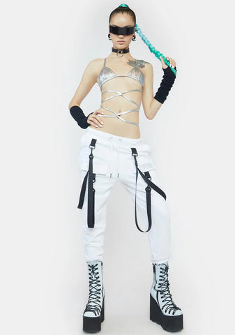 Chrome Sugar Fairy Wrap Bra Top