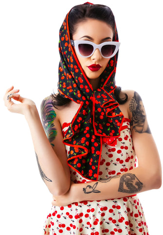 Bad Girl Scarf Cherries