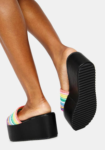 Night Sour Straws Rainbow Platform Slides
