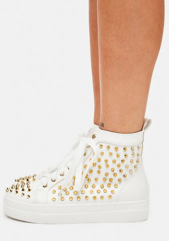 Demon Studded Sneakers