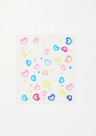 Luv's In The Air Face Stickers