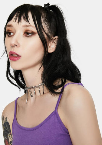 Cry On My Shoulder Charm Necklace