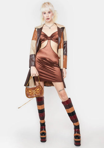 Love Me Down Satin Dress